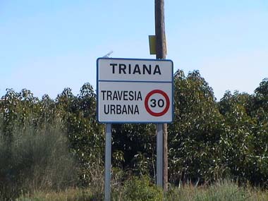 Triana in Andalusien / Axarqua an der Costa del Sol.