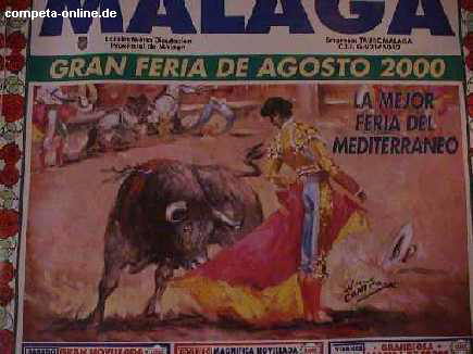 Stierkampf in Málaga in Andalusien an der Costa del Sol - 17.08.2000